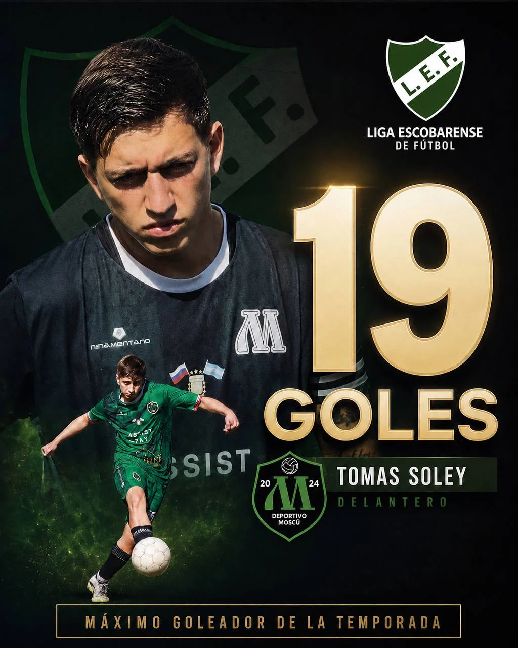Tomas Soley, máximo goleador del torneo